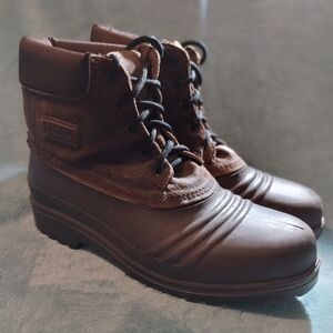 Women’s Sorel Kaufman Tan Insulated Waterproof Winter Boots – Size 10